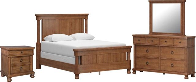 Signature Design by Ashley® Rowlenstowe 4-Piece Brown Queen Bedroom Set-0
