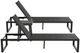 Linon Alora 3-Piece Black Aluminum/Fabric Lounge Chair Set-2