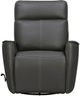 Parker House® Roxy Abby Dark Gray Leather Manual Swivel Glider Recliner-2