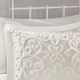 Olliix by Madison Park White Full/Queen Sabrina 3 Piece Tufted Cotton Chenille Bedspread Set-2