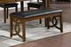 New Classic® Home Furnishings Gia Brown 46" Dining Bench-4
