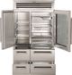 Sub-Zero® PRO 48" 30.4 Cu. Ft. Stainless Steel Built-In Side-by-Side Refrigerator-1