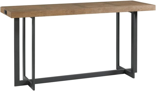 Intercon Eden Rustic Dune Sofa Bar Table with Black Base-0