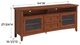 Whittier Wood® Furniture McKenzie Glazed Antique Cherry 64" Sound Bar Media Console-3