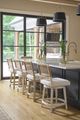Universal Explore Home™ Oasis White Shoreline Swivel Counter Stool-5