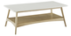 Olliix by Madison Park Off-White Parker Coffee Table with Natural Base-0