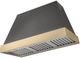 AGA Euclid 48" Slate Wall Mounted Range Hood  with Brushed Brass Trim-0