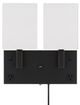 Cal® Lighting & Accessories Oberlin Dark Bronze/White Wall Lamp-2