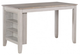 Winners Only® Ridgewood Oat 60" Storage Tall Table with Grey Base-0