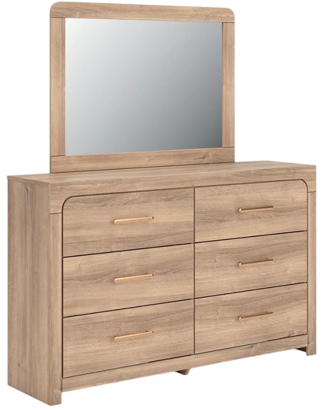 Signature Design by Ashley® Hollymount Tan Dresser and Mirror-0
