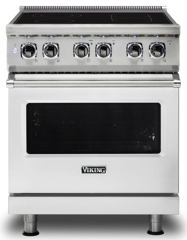 Viking® 5 Series 30" Stainless Steel Pro Style Electric Range-0