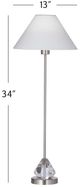 Bassett Mirror Milford Brushed Steel Table Lamp-3