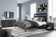 Signature Design by Ashley® Finch 4-Piece Black Queen Panel Platform Bed Set-5