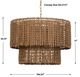 Uttermost® Biswas Antique Brass Light Pendant-2