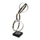 A & B Home Black/Silver 10" Twinings Ring Statuary-4