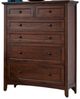 A-America® Westlake Cherry Brown 6-Drawer Chest-3