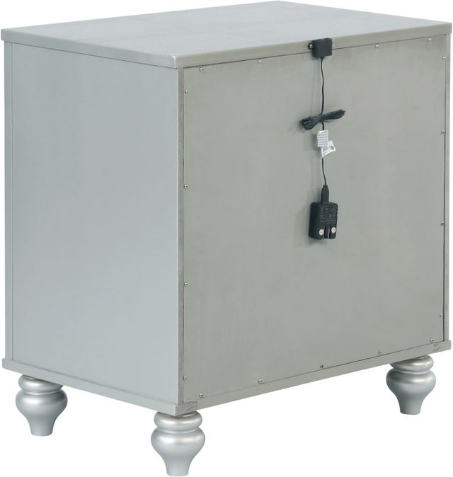 Coaster® Gunnison Silver Metallic Nightstand-2