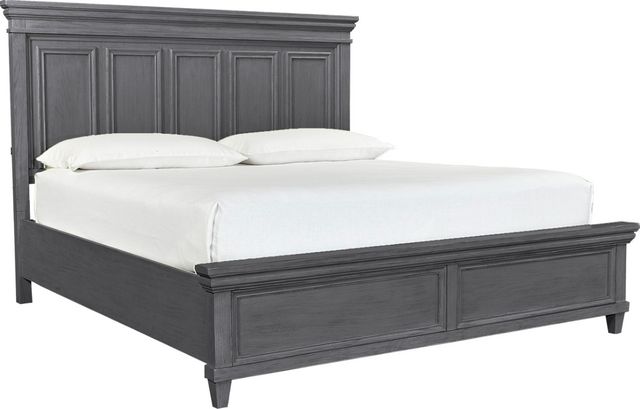 aspenhome® Caraway Aged Slate California King Panel Bed-0