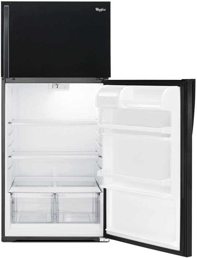 Whirlpool® 28 in. 14.3 Cu. Ft. Black Top Freezer Refrigerator-3