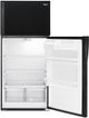 Whirlpool® 28 in. 14.3 Cu. Ft. Black Top Freezer Refrigerator-3