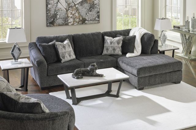 Signature Design by Ashley® Biddeford 2-Piece Shadow Right-Arm Facing Sectional and Chaise-1