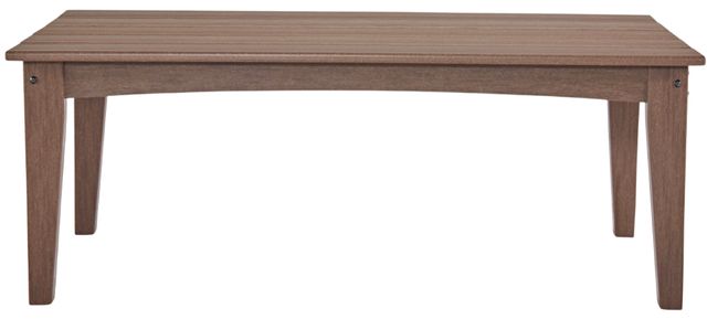 Signature Design by Ashley® Emmeline Brown Polyethylene Outdoor Cocktail Table-1