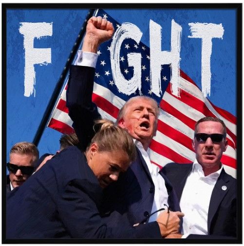 Classy Living Untamed Fight Fight Fight Wall Art-0