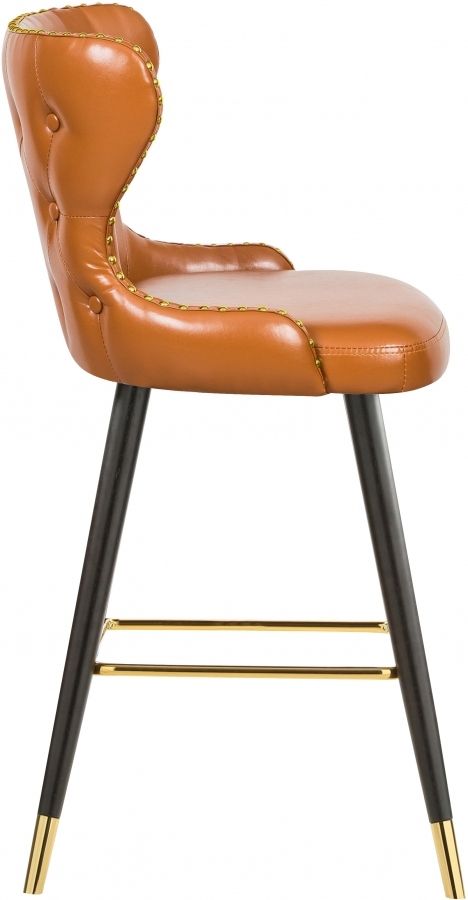 Meridian Furniture Hendrix Cognac Leather Counter Stool-2