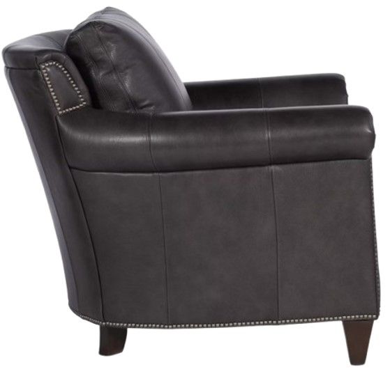 Bradington-Young Richardson Charcoal 8-Way Hand Tie Stationary Chair-1