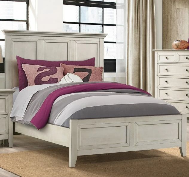 Intercon San Mateo Rustic White Youth Full Bed-1
