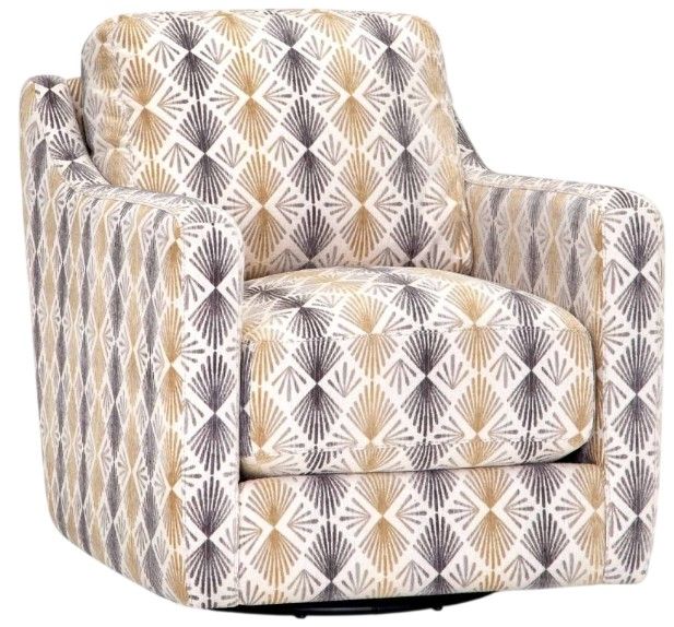 Franklin™ Springer Anemone Mineral Swivel Chair-0