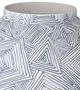 Currey & Company Blue Zag Blue/White Medium Vase-1