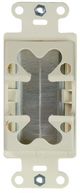 Sanus® Light Almond Cable Management Brush Wall Plate-3