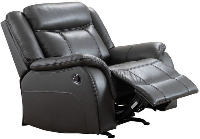 Mazin Furniture Paxton Grey Upholstered Rocker Recliner-1
