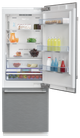Beko 30" 16.4 Cu. Ft. Fingerprint-Free Stainless Steel Built-In Bottom Freezer Refrigerator-1