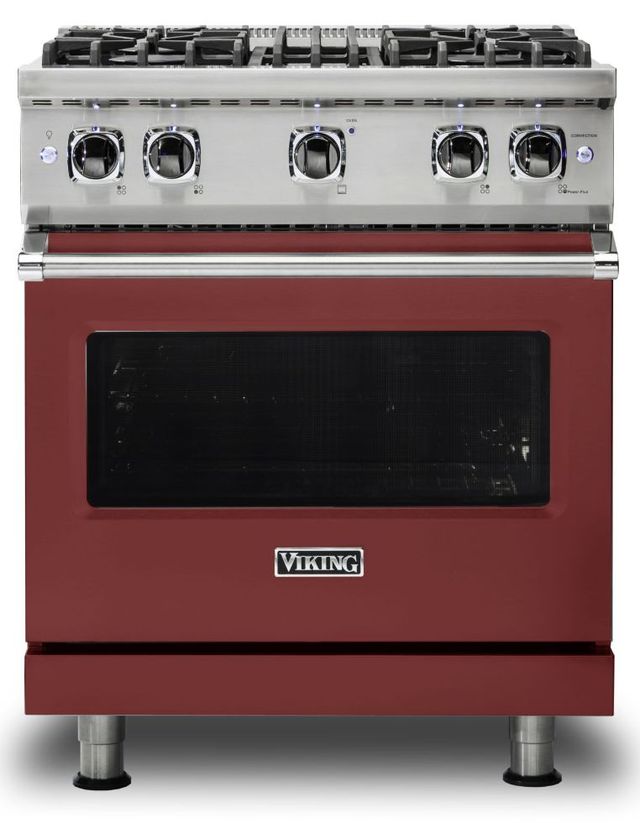 Viking® 5 Series 30" Reduction Red Pro Style Liquid Propane Range-0