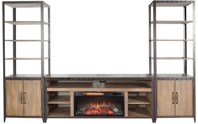 Sunny Designs™ San Diego Antique Brown Entertainment Wall-2