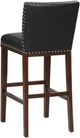 Steve Silver Co. Tiffany Black/Espresso Upholstered Bar Stool-4