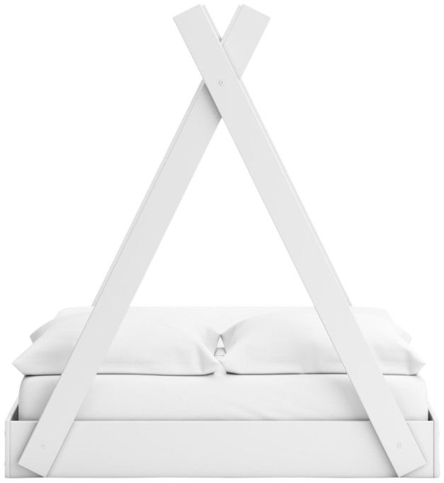Signature Design by Ashley® Hallityn White Youth Full Tent Complete Bed in Box-4