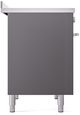 Ilve® Professional Plus II 40" Graphite Matte Pro Style Induction Range-4