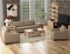 International Furniture Direct Natural Parota Brown Loveseat-1