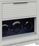 Elements International Denmark White 1-Drawer Nightstand with Speaker and USB -1