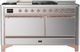 Ilve® Majestic III 60'' Stainless Steel Pro Style Dual Fuel Liquid Propane Range with Solid Door and Copper Trim-0