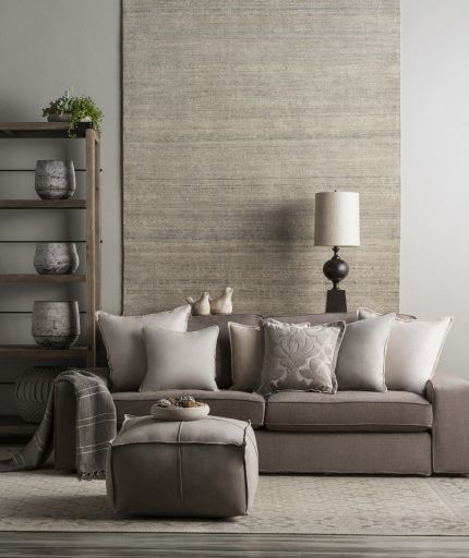Surya Traveler Medium Gray 50"x60" Throw Blanket-4