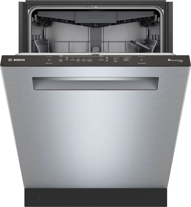 Bosch® 500 Series 24'' Anti Fingerprint Stainless Steel Top Control Built In Dishwasher-2