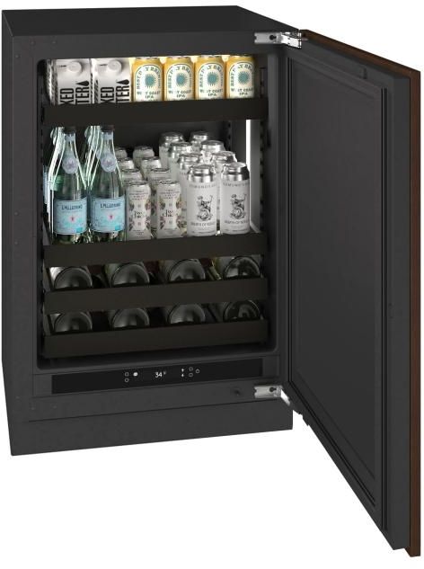 U-Line® Seamless Collection 24" 5.1 Cu. Ft. Panel Ready Beverage Center with Solid Door-4
