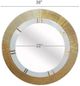 A & B Home Nolan Gold Ruffled Wall Mirror-2