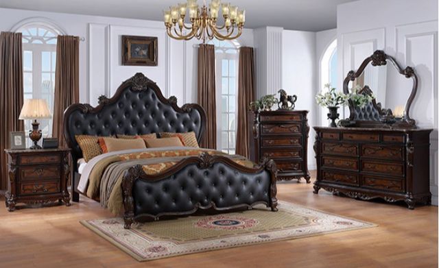 Furniture of America® Ventresca Dark Cherry Nightstand-1