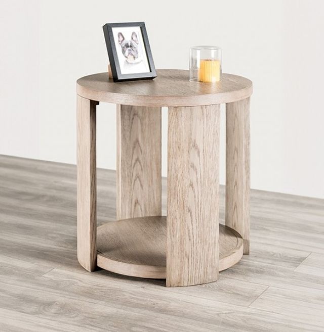 Furniture of America® Conisbrough Oak End Table-1