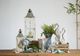 A & B Home Evelyn 2-Piece Whitewashed Enclosed Lantern with Handle Set-5